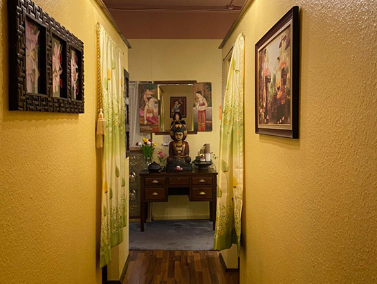 Flur im Massagebereich